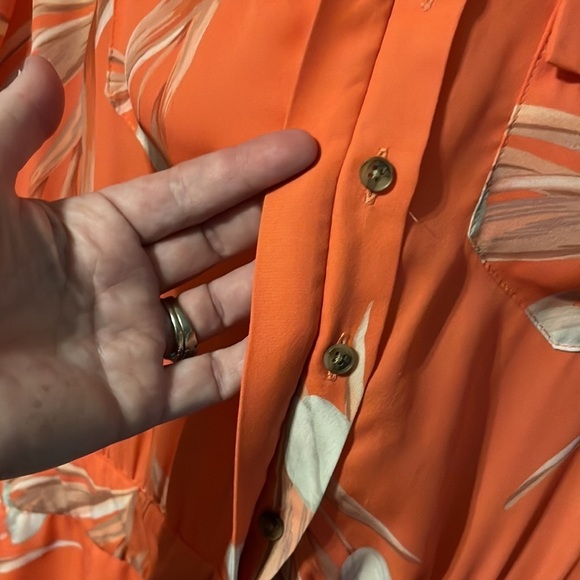 Fame and partners jumpsuit size 4. Tangerine - Picture 7 of 8